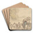 Migrants by Thomas Rowlandson Art Drink Coaster set