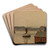 Fjordstudie by Amaldus Nielsen Art Drink Coaster set Fjordstudie by Amaldus Nielsen Art Drink Coaster set