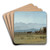 Surveyors Wagon in the Rockies by Albert Bierstadt Art Drink Coaster set Surveyors Wagon in the Rockies by Albert Bierstadt Art Drink Coaster set