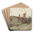 Molen met houten gebouwen bij Amsterdam by Hendrik Abraham Klinkhamer Art Drink Coaster set
