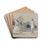 Crinolines on the Beach by Eugne Boudin Drink Coasters - set of 4