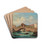 Venice, the Rialto Bridge in Venice by Giovanni Grubacs Drink Coasters - set of 4