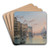 A Winter View Of The Grand Canal, Venice,From The Palazzo Cavalli-Franchetti TowardsSanta Maria Della Salute by Friedrich von Nerly Art Drink Coaster set
