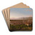 View of Florence by Thomas Cole Art Drink Coaster set