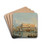 Venice, a view of the Molo from the Bacino di San Marco, with the Zecca and the Palazzo Ducale by Manner of Canaletto Drink Coasters - set of 4