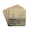 Blick auf den Strand mit Booten by Max Liebermann Drink Coasters - set of 4