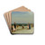 On the Beach at Coney Island by Samuel S. Carr Drink Coasters - set of 4