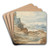 Castle on theSeashore by School of Pieter Brueghel the Elder Art Drink Coaster set