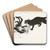 The Cat and the Cock by Arthur Rackham Art Drink Coaster set