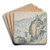 RockyLandscape by Jan Brueghel The Elder Art Drink Coaster set