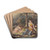 Diana, Goddess of the Hunt, with Satyrs, sleeping Cupid and a Pegasus in a Wooded Landscape by Robert Smirke Drink Coasters - set of 4