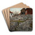 Rock, Motif from Krager by Frits Thaulow Art Drink Coaster set Rock, Motif from Krager by Frits Thaulow Art Drink Coaster set