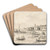 The Tower at Marghera by Giacomo Guardi Art Drink Coaster set
