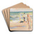 Badende am Strand by Max Liebermann Art Drink Coaster set