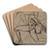 Study of a Male Nude.. by Benjamin Robert Haydon Art Drink Coaster set