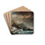 Shipwreck in a Rocky Inlet by Carlo Bonavia Drink Coasters - set of 4