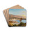 Blick ber die Bucht von Villefranche-sur-Mer by Albert Zimmermann Art Drink Coaster set