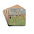 A Summer Landscape by Georges Seurat Drink Coasters - set of 4