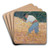 The Stone Breaker by Georges Seurat Art Drink Coaster set