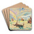 Rville by Paul Signac Art Drink Coaster set Rville by Paul Signac Art Drink Coaster set