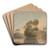 On the Dee by Francis Towne Art Drink Coaster set