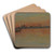Venice; Sunset on Harbour by James Abbott McNeill Whistler Art Drink Coaster set