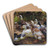 Meine Enten (Elf Enten am Ufer) by Alexander Koester Art Drink Coaster set