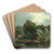 The silvery Thames at Ditton by Alfred de Branski Art Drink Coaster set