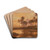 Abendstimmung vor den Pyramiden by Georg Macco Drink Coasters - set of 4