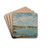 Douarnenez, la baie, vue de l'le Tristan by Eugne Boudin Drink Coasters - set of 4 Douarnenez, la baie, vue de l'le Tristan by Eugne Boudin Drink Coasters - set of 4