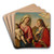 Virgin And Child With Ss. Catherine And John The Baptist by Giovanni Battista Cima da Conegliano Art Drink Coaster set