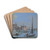 A view of San Giorgio Maggiore from the Bacino of San Marco, Venice by Giacomo Guardi Drink Coasters - set of 4