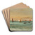 Sailing in a lagune by Alois Schnn Art Drink Coaster set