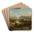 View From New Windsor, Hudson River by David Johnson Art Drink Coaster set View From New Windsor, Hudson River by David Johnson Art Drink Coaster set