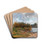 A River Landscape by Gza Mszly Drink Coasters - set of 4