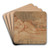 The Remedy by Jean-Antoine Watteau Art Drink Coaster set