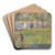Study for La Grande Jatte by Georges Seurat Art Drink Coaster set
