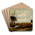 Les moulins  vent by Jules Dupr Art Drink Coaster set Les moulins  vent by Jules Dupr Art Drink Coaster set
