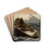 The Fog Warning by Winslow Homer Drink Coasters - set of 4 The Fog Warning by Winslow Homer Drink Coasters - set of 4