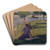 tude pour 'La Grande Jatte' (Study for 'La Grande Jatte') by Georges Seurat Art Drink Coaster set