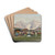 Camp in the Caucasus by Richard Karlovich Zommer Drink Coasters - set of 4 Camp in the Caucasus by Richard Karlovich Zommer Drink Coasters - set of 4