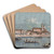 The Island of the Certosa by Giacomo Guardi Art Drink Coaster set