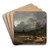 Landscape with a Thunderstorm Brewing by Willem Roelofs Art Drink Coaster set