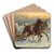The sleigh ride by Alfred Von Wierusz-Kowalski Art Drink Coaster set The sleigh ride by Alfred Von Wierusz-Kowalski Art Drink Coaster set