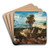 Landscape with the Flight into Egypt by Herri met de Bles Art Drink Coaster set