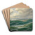 Mwen ber Meereswogen by Max Jensen Art Drink Coaster set Mwen ber Meereswogen by Max Jensen Art Drink Coaster set