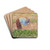 Man with a Hoe by Georges Seurat Drink Coasters - set of 4