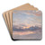 A Cloud Study, Sunset by John Constable Art Drink Coaster set