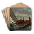 Breezing Up (A Fair Wind) by Winslow Homer Art Drink Coaster set Breezing Up (A Fair Wind) by Winslow Homer Art Drink Coaster set