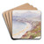 Bay at Nevin, Wales by George Elbert Burr Art Drink Coaster set Bay at Nevin, Wales by George Elbert Burr Art Drink Coaster set